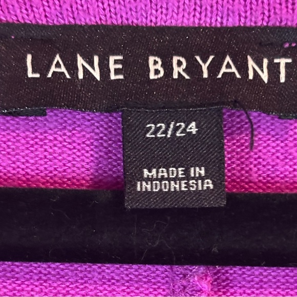 Lane Bryant Purple Tiered Tunic Top 22/24 - Picture 4 of 15
